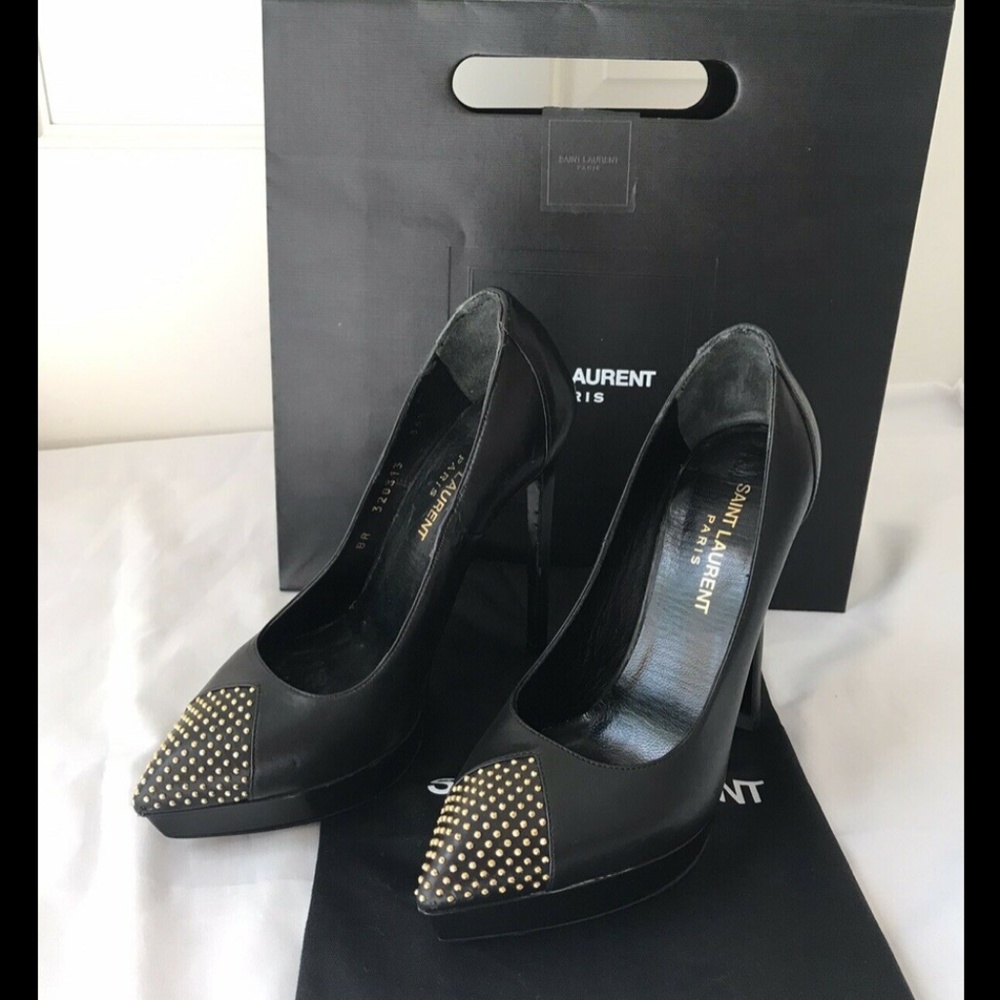 Yves Saint Laurent Women's Shoes Pump Heels 36.5 - Picture 12 of 14